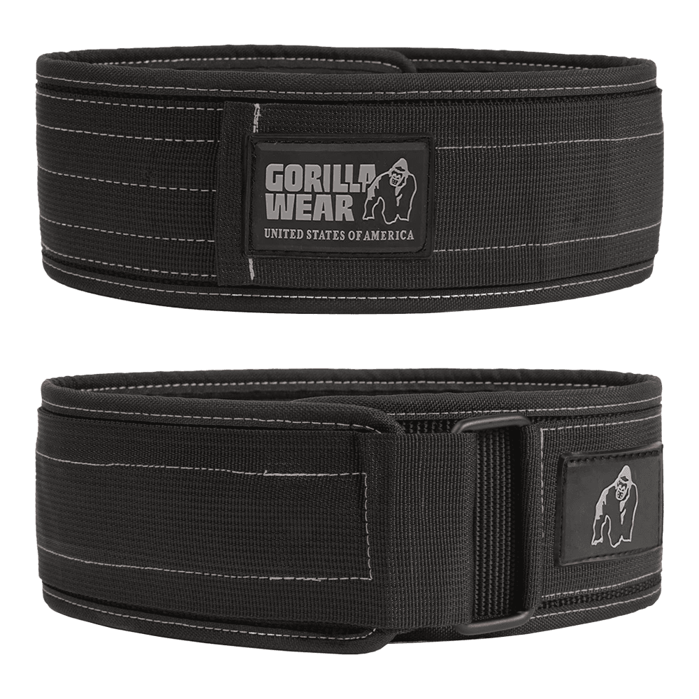 Ceinture d'haltérophilie en nylon de 4 pouces