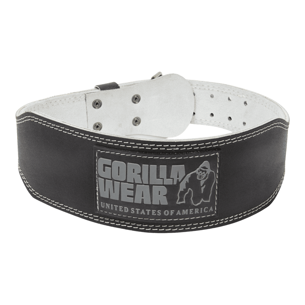 Ceinture d'haltérophilie rembourrée en cuir de 4 pouces
